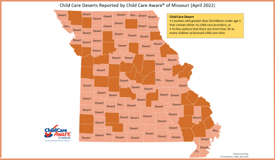 75 Counties In Missouri Are Child Care Deserts