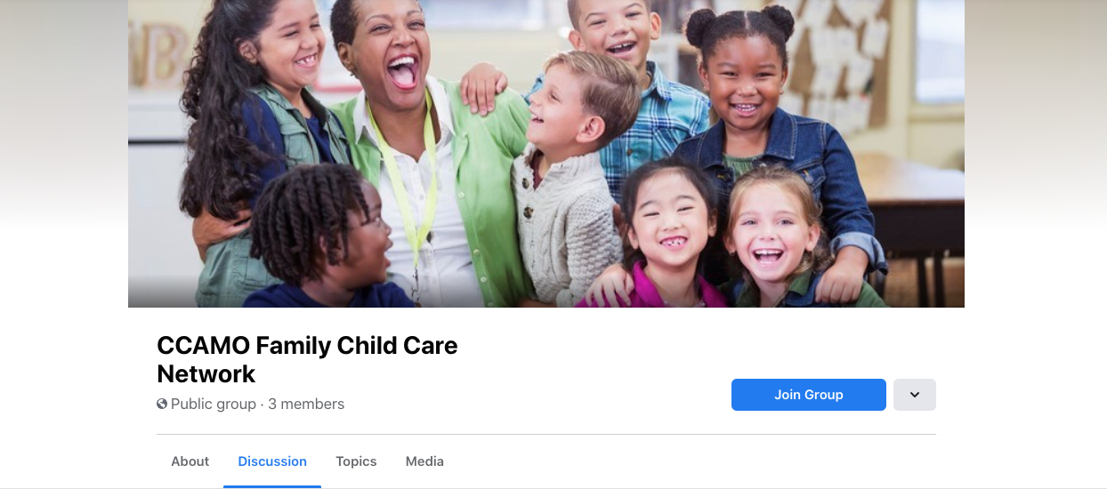 Join the CCAMO Family Child Care Network Facebook Group